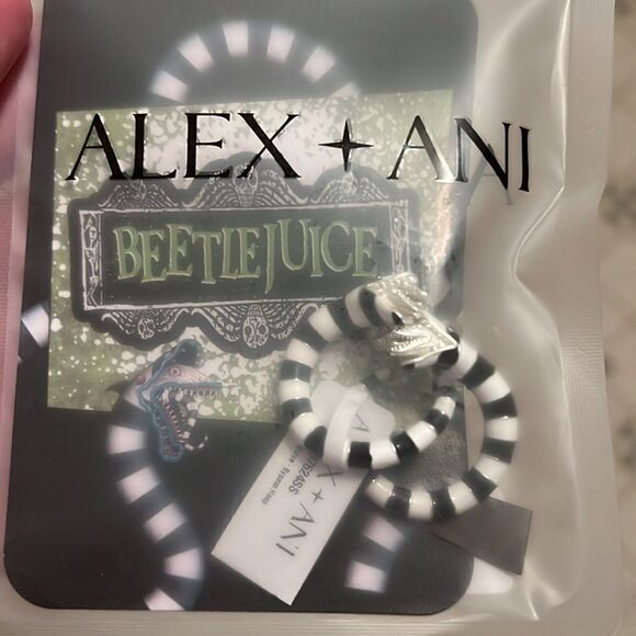 Alex And Ani Limited Edition Beetlejuice  Hoop Earrings SOLD OUT - Picture 5 of 7